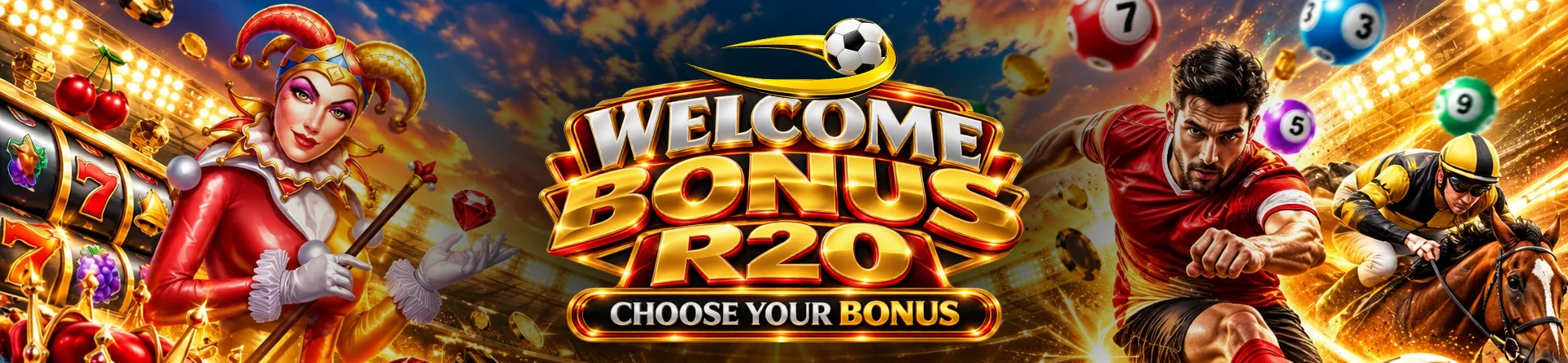 ScoreBet Welcome Bonus, R20 reward to use on Sports or Slots