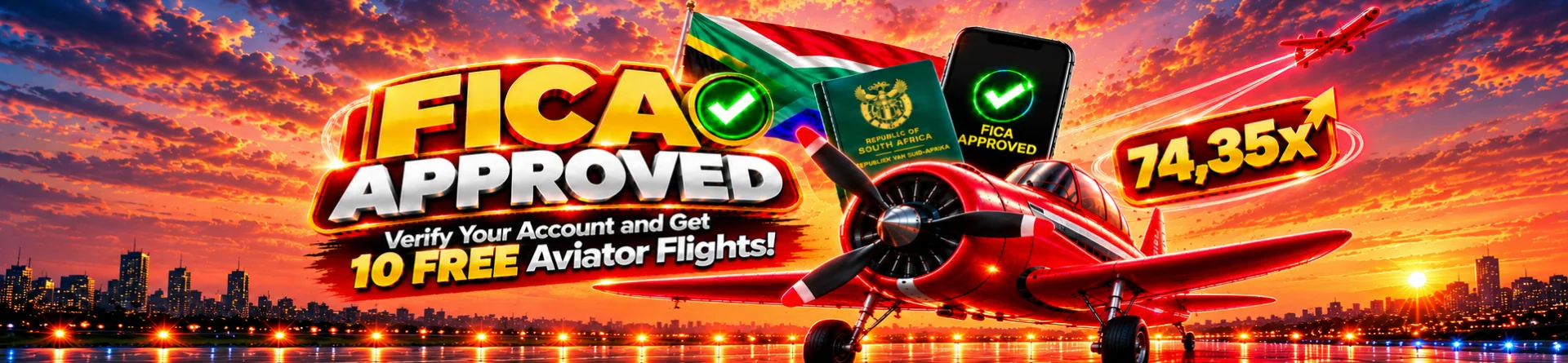 ScoreBet FICA Bonus, verify your account and get 10 free Aviator flights